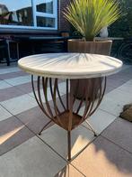 Tuintafel bistro tafel horeca tafel marmeren tafel, Ophalen, Gebruikt, Rond, Metaal