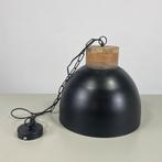 Zwarte Hanglamp Met Houten Detail | Ø 39,5 cm 25261, Ophalen, Gebruikt, Minder dan 50 cm