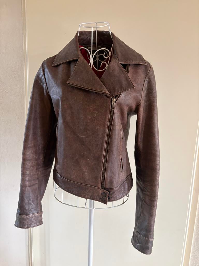 Als nieuw echt leren bickerjack van Tommy Hilfiget mt S, Ophalen of Verzenden, Zo goed als nieuw, Maat 36 (S), Bruin