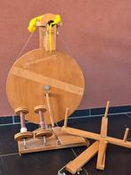 Louët spinnewiel met haspel, Ophalen, Spinnewiel