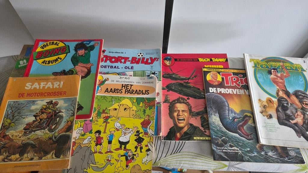 Diverse stripboeken:, Meerdere stripboeken, Ophalen, Gelezen, W. Vandersteen, Jef Mys, Mike Butterworth