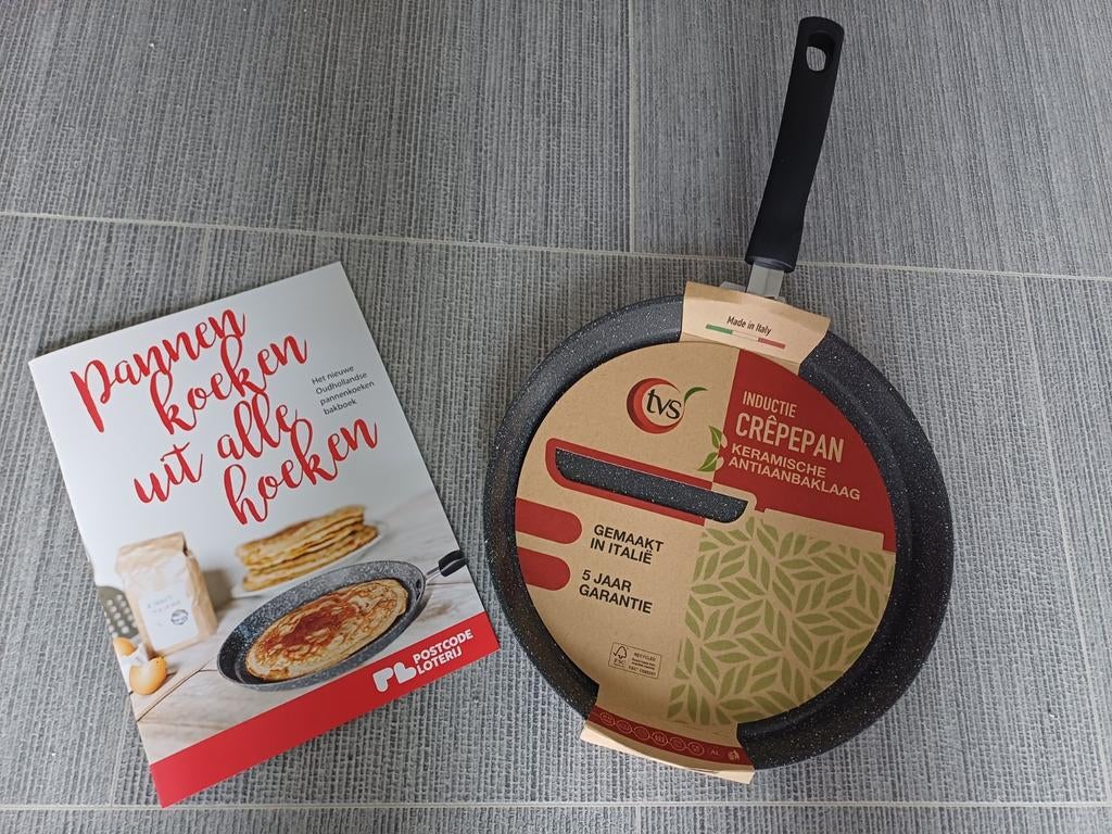 TVS inductie crêpepan/pannenkoekpan- nieuw, Ophalen of Verzenden, Nieuw, Koekenpan of Braadpan, Inductieplaat