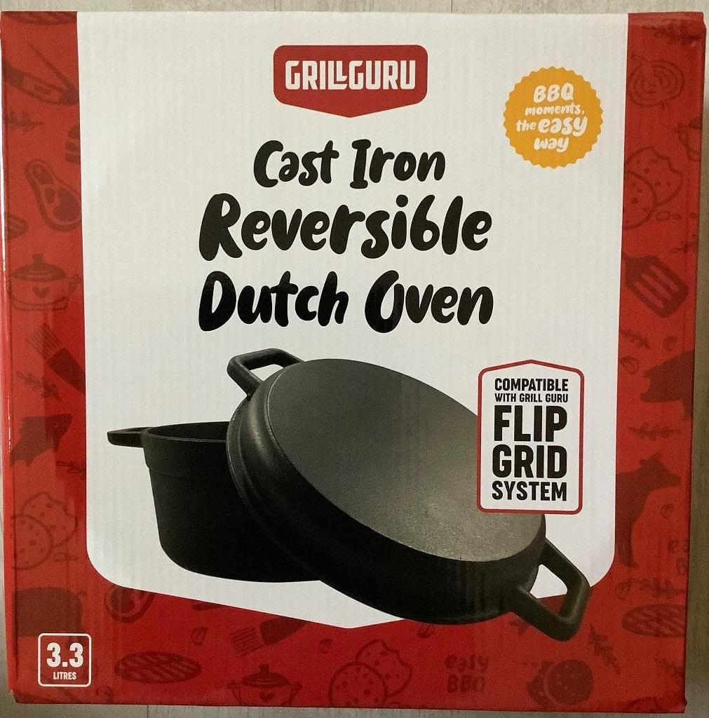 Dutch Oven, Reversible, Grill Guru NIEUW!, Ophalen of Verzenden, Nieuw, Gril Guru