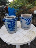 Set van 2 antieke zoutglazuur Keulse potten, Ophalen