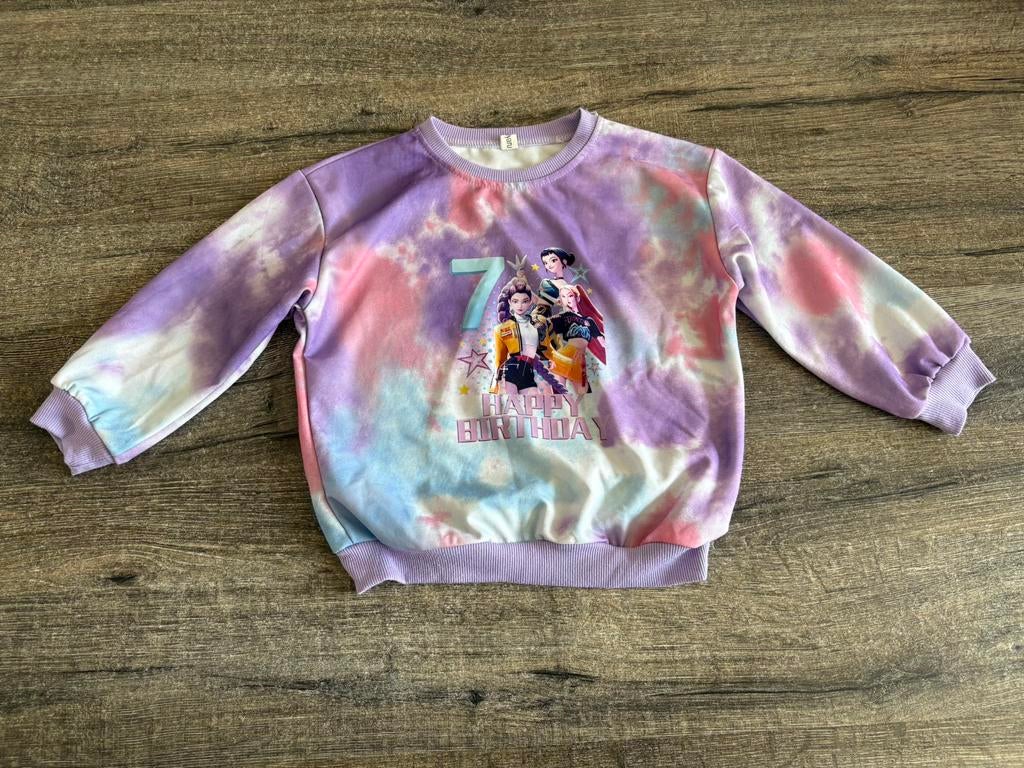 Trui K-pop 7 jaar 130 cm, Kinderen en Baby's, Kinderkleding | Maat 128, Ophalen of Verzenden, Zo goed als nieuw, Trui of Vest