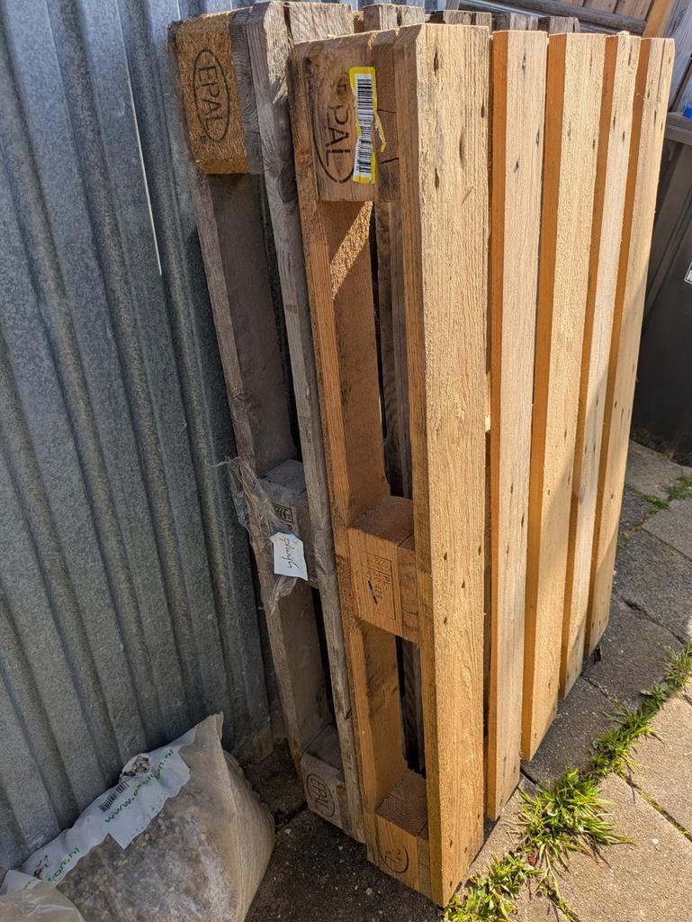 2 EPAL pallets, Ophalen of Verzenden, Minder dan 180 cm, Planken