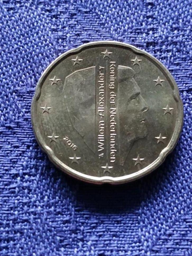 Nederland - mooie 20 cent eurocent 2016 Willem Alexander, Postzegels en Munten, Munten | Nederland, Losse munt, Euro's, Ophalen of Verzenden