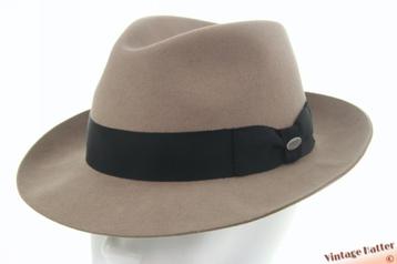 Gleufhoed Mayser City Taupe grijzig beige vilt 59 nieuw beschikbaar voor biedingen