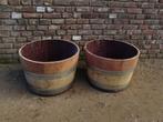 eikenhouten kuip kuipen halve wijnvaten plantenbak, Ophalen
