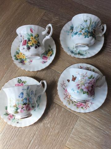 Royal Albert Country Life Kop en Schotel Set (4) beschikbaar voor biedingen