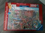 Amsterdam, cities of the world 1000 stukjes Ravensburger, Ophalen of Verzenden, 500 t/m 1500 stukjes, Legpuzzel, Zo goed als nieuw