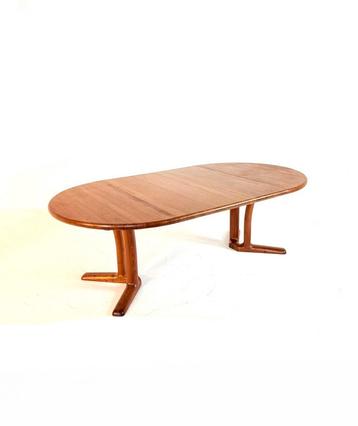 Vintage XL verlengbare Deense eettafel ‘70 beschikbaar voor biedingen
