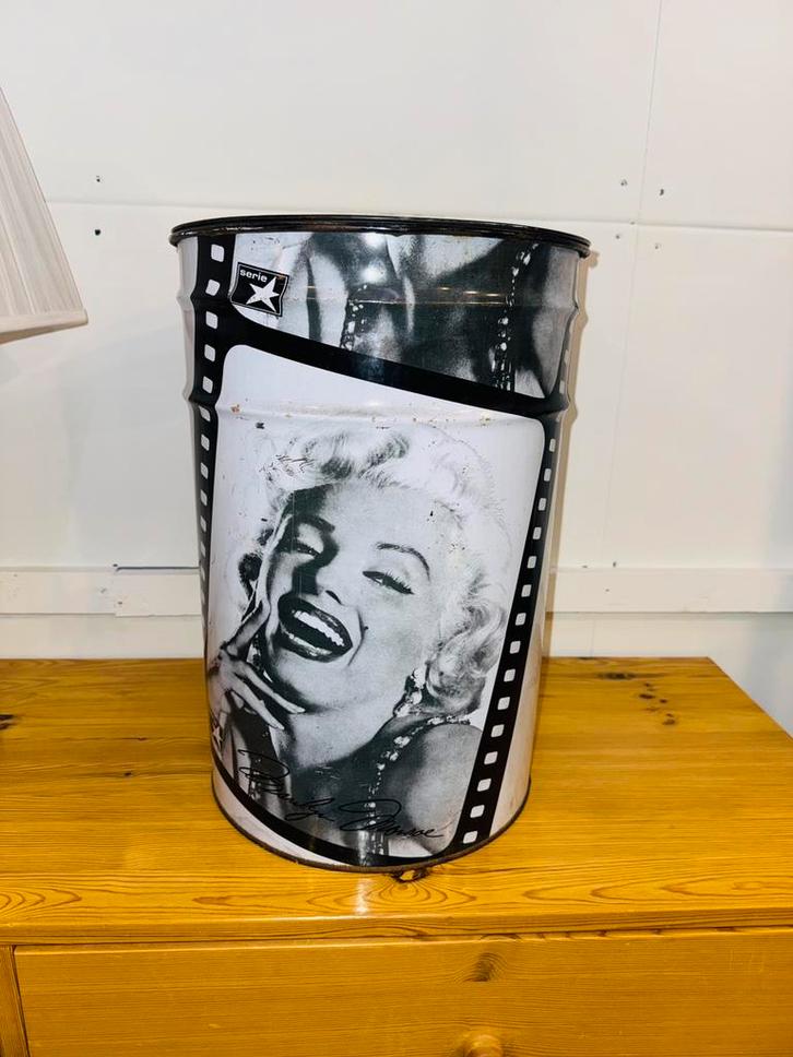 Opbergton Marilyn Monroe groot blik, Verzamelen, Blikken, Ophalen
