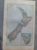 183 / Nieuw Zeeland en Tasmanië Litho uit 1899, Ophalen of Verzenden