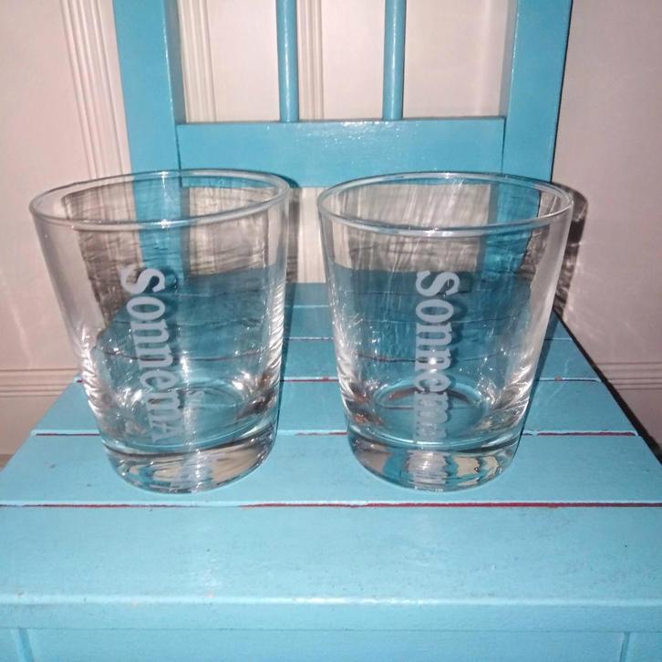 Sonnema glazen 2 stuks, Verzamelen, Glas en Borrelglaasjes, Gebruikt, Overige typen, Ophalen