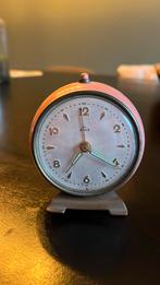 Roze wekker Lumen West-Germany. Retro/Vintage, Witgoed en Apparatuur, Wekkers, Ophalen of Verzenden, Gebruikt, Analoog