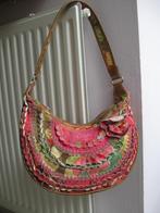 Oilily ruime oude tas roze groen, Sieraden, Tassen en Uiterlijk, Tassen | Damestassen, Ophalen of Verzenden, Gebruikt, Roze, Schoudertasje