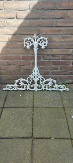 Oude antieke brocante gietijzeren witte grote levensboom, Ophalen of Verzenden