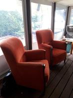 Gratis Fauteuil stoelen wegens overcompleet,, Huis en Inrichting, Fauteuils, Ophalen, Hout, Gebruikt, Minder dan 75 cm