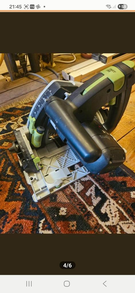 Festool Invalzaag TS 55 FEBQ, Doe-het-zelf en Verbouw, Gereedschap | Zaagmachines, Gebruikt, Invalzaag, 1200 watt of meer, 30 tot 70 mm