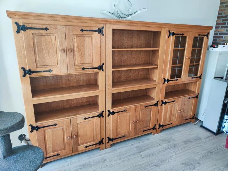 Mooi vol eiken kasten, Huis en Inrichting, Kasten | Dressoirs, Zo goed als nieuw, 25 tot 50 cm, Ophalen