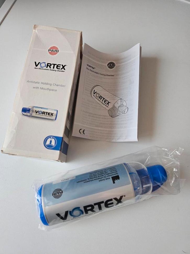 Vortex inhaler voorzetkamer met mondstuk, Diversen, Verpleegmiddelen, Nieuw, Ophalen of Verzenden