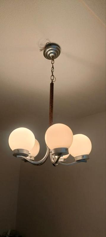 Art Deco Kroonluchter - 6 Lichtpunten beschikbaar voor biedingen