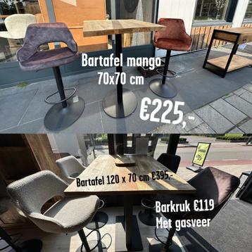 Barkrukken €119,- per stuk met gasveer beschikbaar voor biedingen
