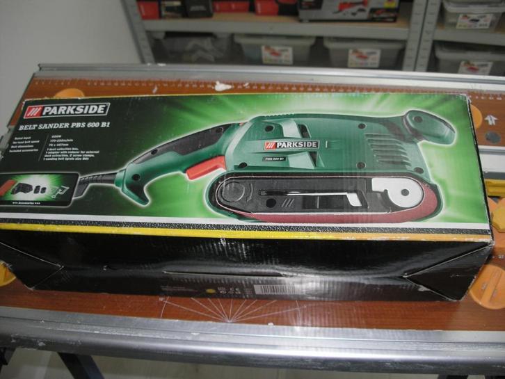 Parkside bandschuurder PBS 600 B1 € 39,95., Doe-het-zelf en Verbouw, Gereedschap | Schuurmachines, Nieuw, Bandschuurmachine, 1200 watt of meer