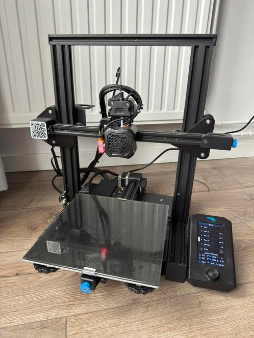 Ender 3 V2 met upgrades (Direct Drive, BLTouch, software), Computers en Software, 3D Printers, Gebruikt, Ophalen