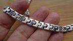 zilveren schakel ketting mat/glans [606], Verzenden, Nieuw, Zilver, Zilver