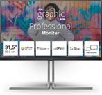 AOC U32U3CV 31.5" 4K UHD Monitor - Zwart, Computers en Software, Monitoren, Gaming, In hoogte verstelbaar, AOC, Ultra HD (4K)