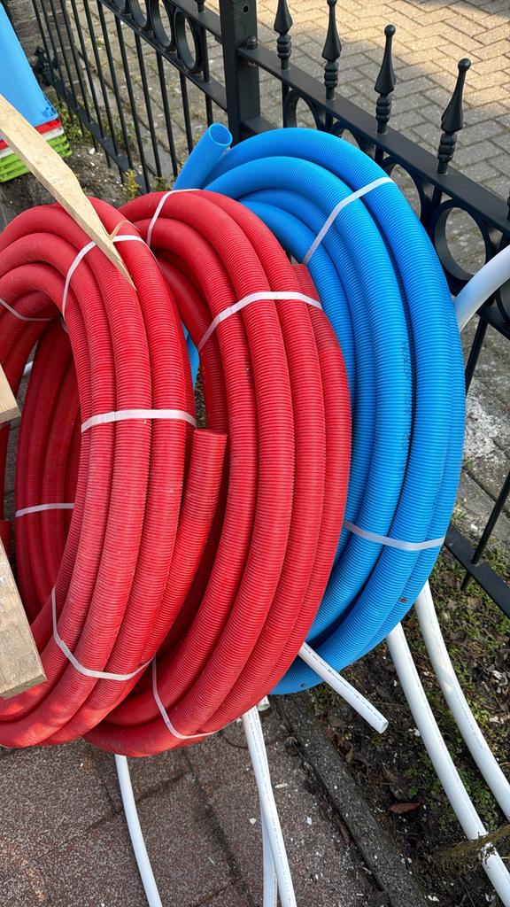 Henco pijp Plus meerlagenbuis met mantel  rood en blauw, Doe-het-zelf en Verbouw, Buizen en Afvoer, Ophalen, Overige materialen