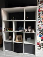 Ikea Kallax Kast 3x4 - Wit, Ophalen, Met plank(en), Kunststof, 100 tot 150 cm