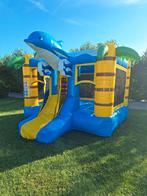 Springkussen met glijbaan "Dolfijn" te huur!, Ophalen, Nieuw