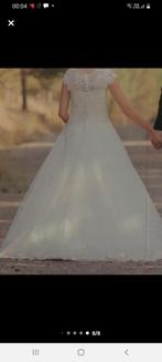 Bruidsjurk Feestjejurk wedding dress maat 38, Ophalen of Verzenden, Zo goed als nieuw, Trouwjurk