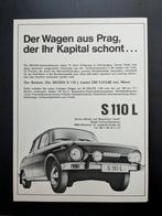 Oude reclame / Advertentie SKODA S 110 L  1970 (D), Ophalen of Verzenden, Gelezen, Overige merken
