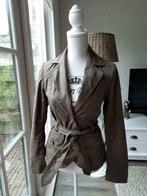 H&M Bruine Zomerjas Korte Trenchcoat Bruin Maat 36 S, Kleding | Dames, Jassen | Zomer, Ophalen of Verzenden, Zo goed als nieuw
