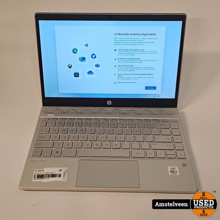 HP Pavilion 13-an1430nd 13-inch i5-1035G1 8GB 512GB | Nette, Computers en Software, Windows Laptops, Gebruikt