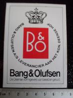 sticker bang & olufsen logo B&O vormgevers beeld en geluid, Verzamelen, Merk, Zo goed als nieuw, Verzenden