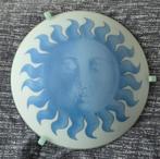 Plafondlamp met blauwe zon., Ophalen of Verzenden, Zo goed als nieuw, Glas