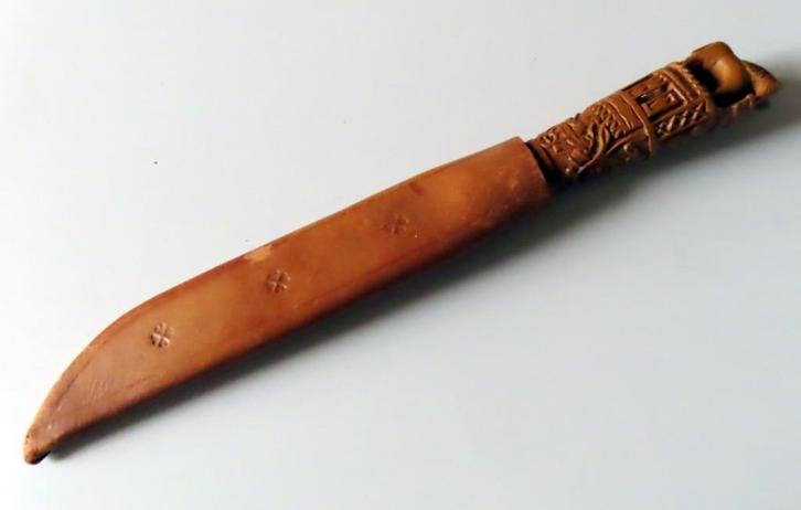 Uit inboedel: Zeeuws Paeremes ,(no 12)  bestoken heft gedate, Antiek en Kunst, Antiek | Overige Antiek, Verzenden