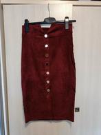 Bordeaux rode suède kokerrok maat M, Ophalen of Verzenden, Nieuw, Maat 38/40 (M), Rood