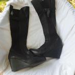 mooie hoge zwarte leren laarzen. Mt 38 Merk Annette Görtz, Kleding | Dames, Hoge laarzen, ., Zwart, Ophalen of Verzenden