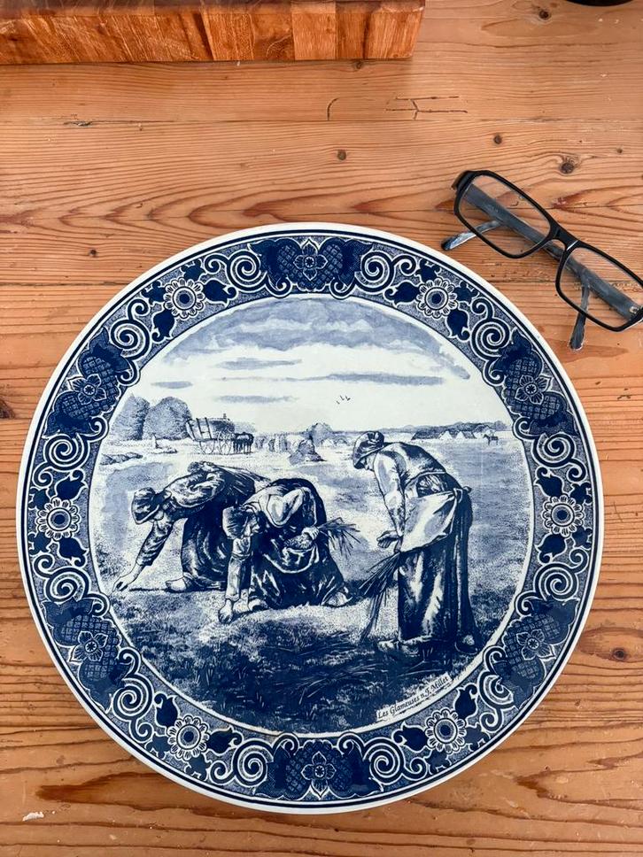 Delfts Blauw Wandbord 33 cm – Chemkefa Holland – Handwerk, Antiek en Kunst, Curiosa en Brocante, Ophalen of Verzenden