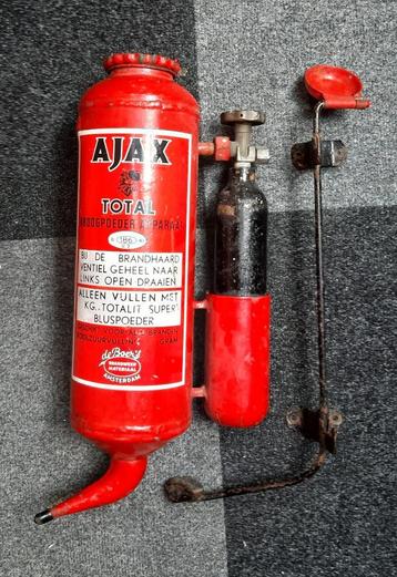 Antieke vintage Ajax brandblusser jaren 50/60 beschikbaar voor biedingen