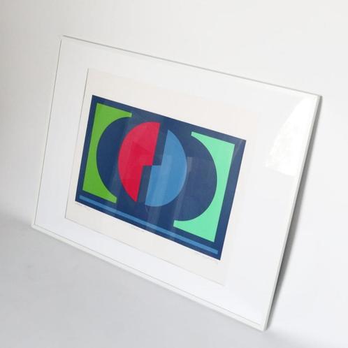 Vintage zeefdruk kunstwerk Deens design gelimiteerd, Antiek en Kunst, Kunst | Litho's en Zeefdrukken, Ophalen