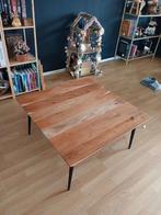 Kersen hout salontafel 70x70, Huis en Inrichting, Tafels | Eettafels, 100 tot 150 cm, Zo goed als nieuw, Rechthoekig, 50 tot 100 cm