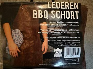 Ledern bbq schort beschikbaar voor biedingen