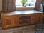 Teakhouten Tv meubel 160x50, Ophalen, 150 tot 200 cm, Teakhout, Zo goed als nieuw